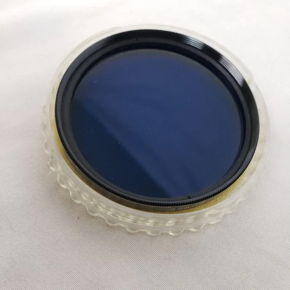 Asanuma 55mm 80A Camera Lens Tinted Blue Filter Protector VTG EXCELLENT!!!